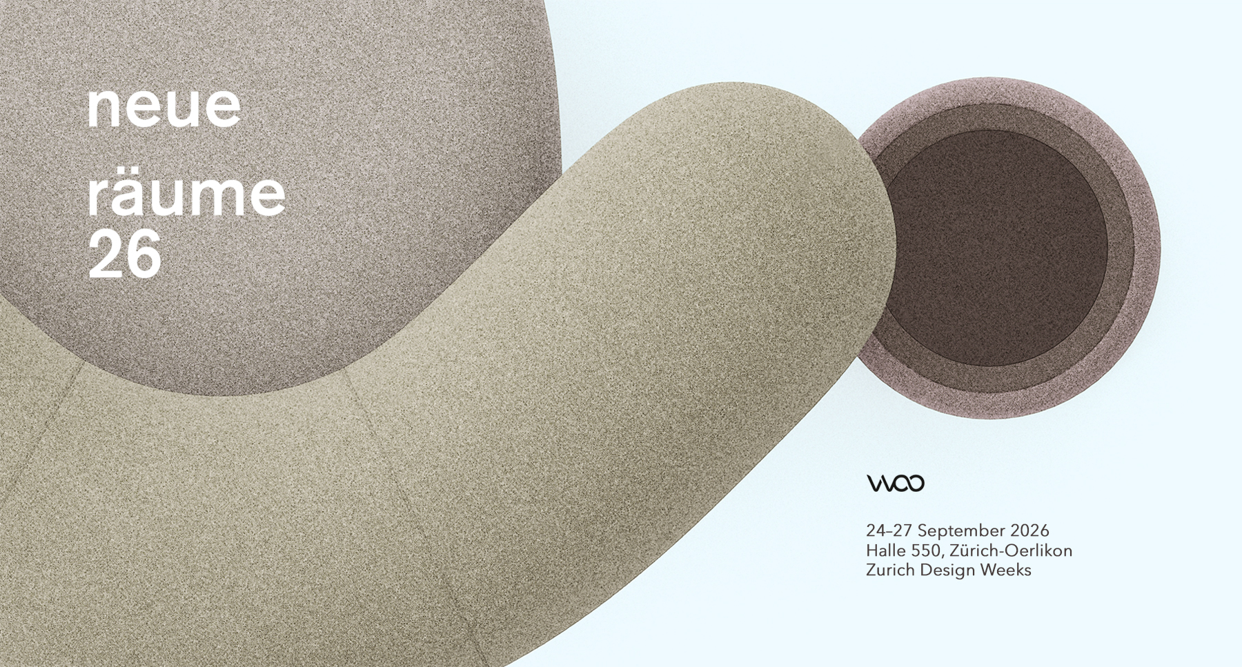 WOO furniture at neue raume 26, Zurich Design Weeks